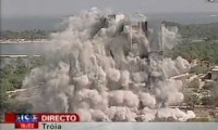 Implosão Torres Torralta em Tróia